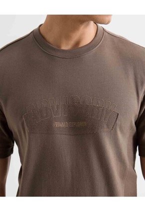 Camiseta Para Hombre Manga Corta Cuello Redondo Color Taupe Marca Seven Seven #45092705
