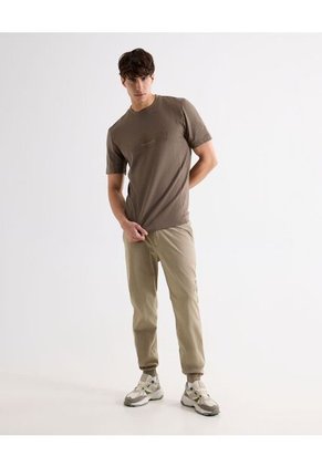 Camiseta Para Hombre Manga Corta Cuello Redondo Color Taupe Marca Seven Seven #45092705