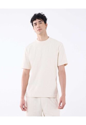 Camiseta Para Hombre Manga Corta Color Crema Marca Seven Seven #45092606 Seven Seven