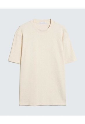 Camiseta Para Hombre Manga Corta Color Crema Marca Seven Seven #45092606