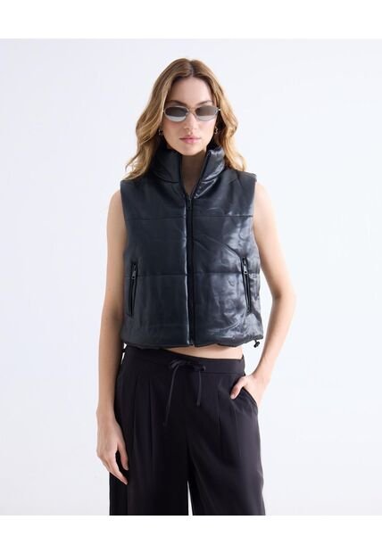 Chaleco  Para Mujer Plano Color Negro Marca Seven Seven #28250155