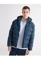 Chaqueta Puffer  Para Hombre Azul Seven Seven de Seven Seven