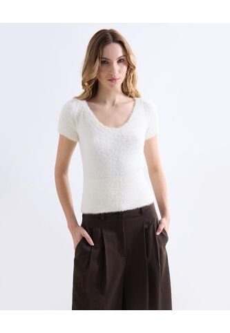 Camiseta  Para Mujer Manga Sisa Moda Color Blanco Marca Seven Seven #28096428 Seven Seven