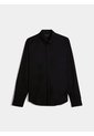 Camisa Cuello Gales  Para Hombre Negro Seven Seven de Seven Seven