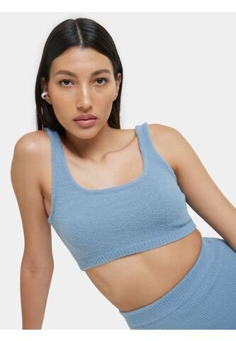 Crop De Tiras Anchas   Para Mujer Azul Seven Seven Seven Seven