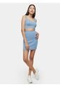 Crop De Tiras Anchas   Para Mujer Azul Seven Seven de Seven Seven
