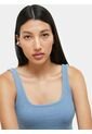 Crop De Tiras Anchas   Para Mujer Azul Seven Seven de Seven Seven