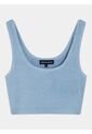 Crop De Tiras Anchas   Para Mujer Azul Seven Seven de Seven Seven