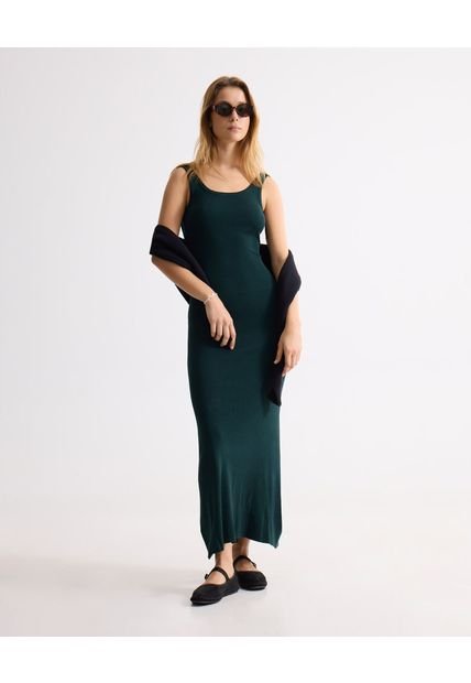 Vestido Para Mujer M/Sisa Largo Color Verde Marca Seven Seven #28171399