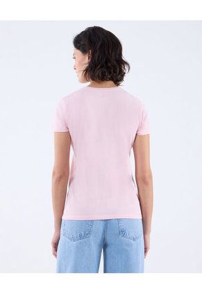Camiseta Para Mujer Manga Corta Color Rosa Marca Seven Seven #28096089