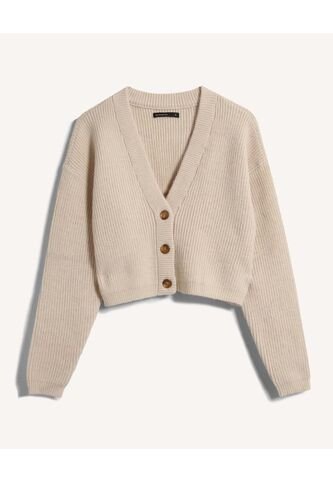 Saco Para Mujer Cuello V Color Arena Marca Seven Seven #28330683 Seven Seven