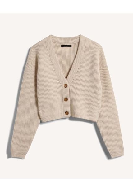 Saco Para Mujer Cuello V Color Arena Marca Seven Seven #28330683