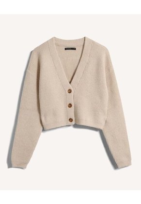 Saco Para Mujer Cuello V Color Arena Marca Seven Seven #28330683