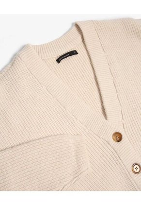 Saco Para Mujer Cuello V Color Arena Marca Seven Seven #28330683