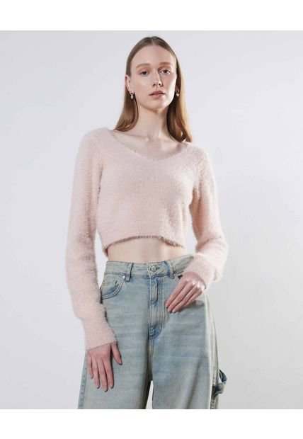 Saco Para Mujer Cuello V Color Rosa Marca Seven Seven #28330648