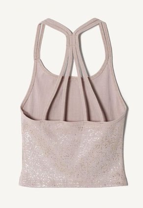 Crop Top Para Mujer Manga Sisa Color Beige Marca Seven Seven #28095828