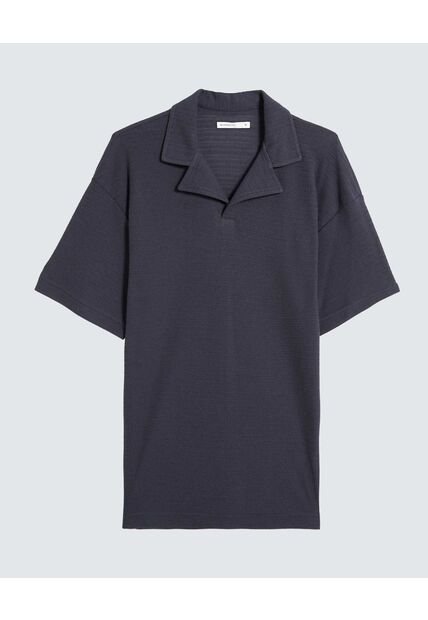 Polo Para Hombre Cuello Tejido Sin Bolsillo Color Azul Marca Seven Seven #45110898