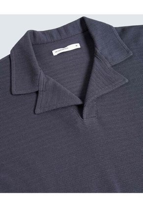 Polo Para Hombre Cuello Tejido Sin Bolsillo Color Azul Marca Seven Seven #45110898