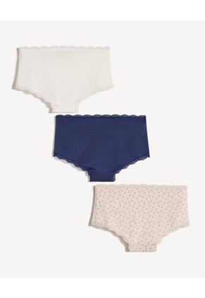 Panty Para Mujer Cachetero Color Blanco Marca Seven Seven #28800113