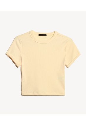 Camiseta Para Mujer Manga Corta Cuello Redondo Color Amarillo Marca Seven Seven #28096386