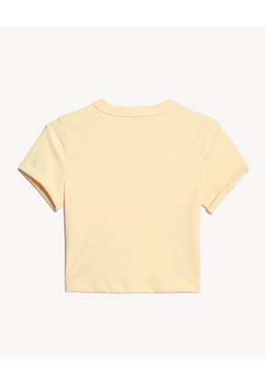 Camiseta Para Mujer Manga Corta Cuello Redondo Color Amarillo Marca Seven Seven #28096386