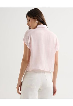 Blusa Para Mujer Manga Corta Color Rosa Marca Seven Seven #28124015