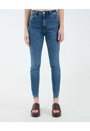 Jean Para Mujer Skinny Color Azul Medio Marca Seven Seven #28160878