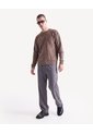 Saco Hipertextura Tricot  Para Hombre Café Seven Seven de Seven Seven