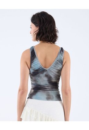 Camiseta Para Mujer Manga Sisa Color Verde Oscuro Marca Seven Seven #28096004