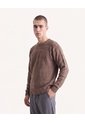 Saco Hipertextura Tricot  Para Hombre Café Seven Seven de Seven Seven