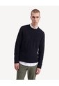 Saco Multitextura Tricot  Para Hombre Negro Seven Seven de Seven Seven
