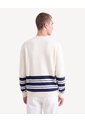 Saco Tejido Rayas  Para Hombre Marfil Seven Seven de Seven Seven
