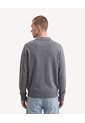 Saco Tricot Con Cuello Polo  Para Hombre Gris Seven Seven de Seven Seven