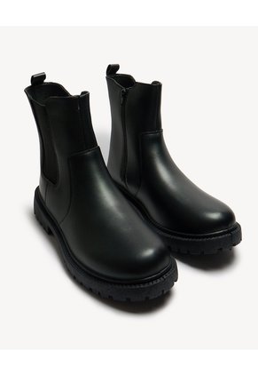 Botas De Ajuste Lateral Para Hombre Negro Seven Seven
