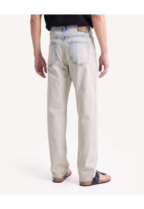 Jean Straight Lavado Intenso  Para Hombre Gris Seven Seven