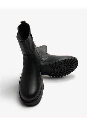 Botas De Ajuste Lateral Para Hombre Negro Seven Seven