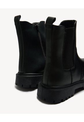 Botas De Ajuste Lateral Para Hombre Negro Seven Seven