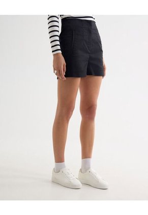 Buzo Oversized Con Cuello Redondo  Para Mujer Café Seven Seven