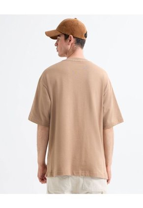 Camiseta Para Hombre Manga Corta Cuello Redondo Color Cafe Claro Marca Seven Seven #45092669