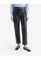Pantalón Barrel Acabado Recubierto  Para Mujer Negro Seven Seven de Seven Seven