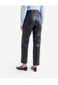 Pantalón Barrel Acabado Recubierto  Para Mujer Negro Seven Seven de Seven Seven