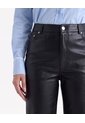 Pantalón Barrel Acabado Recubierto  Para Mujer Negro Seven Seven de Seven Seven