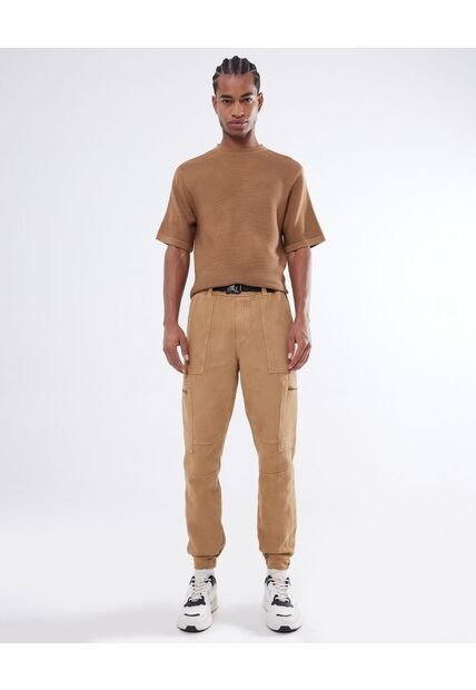 Pantalón Cargo  Para Hombre Camel Seven Seven