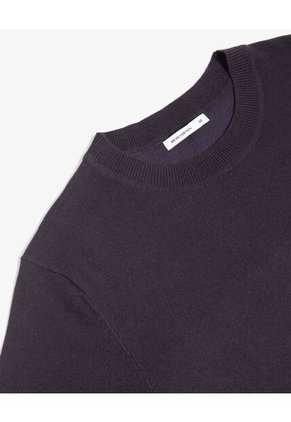 Camiseta De Punto Con Cuello Mao  Para Hombre Negro Seven Seven