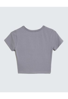 Camiseta Para Mujer Manga Corta Color Gris Marca Seven Seven #28096098