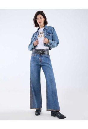 Camiseta Para Mujer Manga Corta Color Crudo Marca Seven Seven #28096065