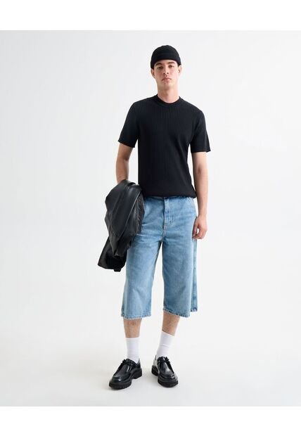 Bermuda Para Hombre Regular Largo Color Azul Marca Seven Seven #45100706