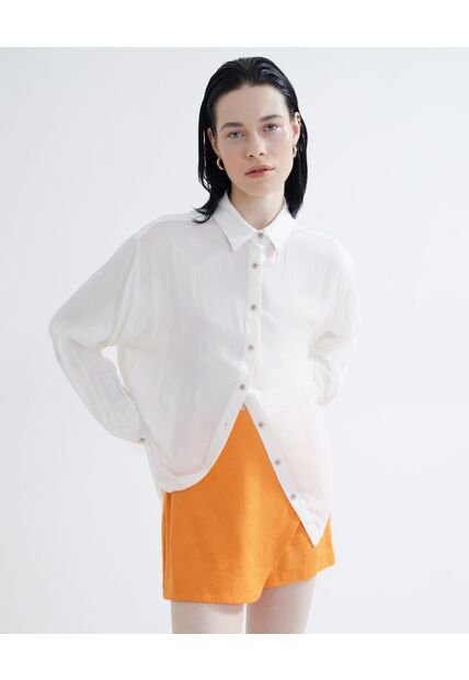 Blusa Para Mujer Manga Larga Color Blanco Marca Seven Seven #28123845