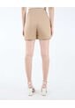 Short Casual Tiro Alto  Para Mujer Beige Seven Seven de Seven Seven