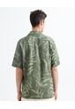 Camisa Resort Estampada  Para Hombre Verde Seven Seven de Seven Seven